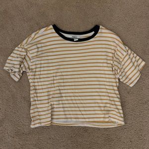 forever 21 cropped, striped tee